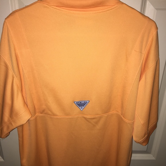 NWT Columbia orange Golf Shirt Size S men’s - Picture 2 of 4
